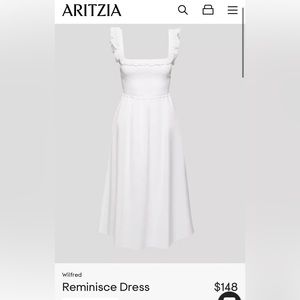 Aritzia - Wilfred Reminisce Dress (WHITE)